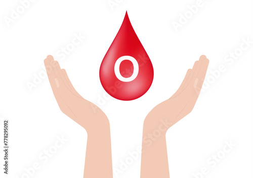 Blood Drop. Blood Donation Concept. World Blood Donor Day. Vector Illustration. 