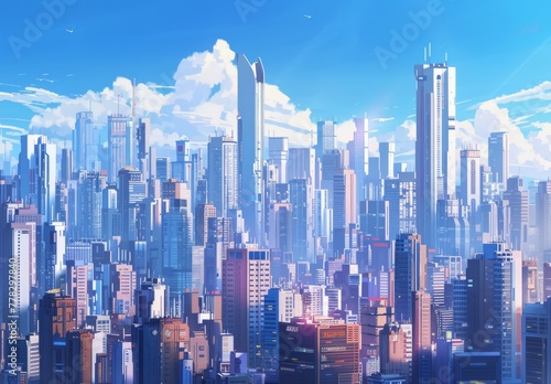 modern megapolis and life