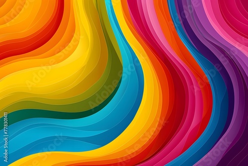 Rainbow waves colorful wallpaper background 