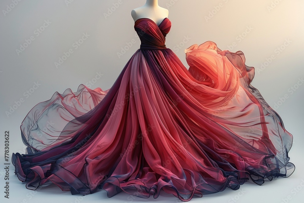 JACLYN DRESS - RED SILK