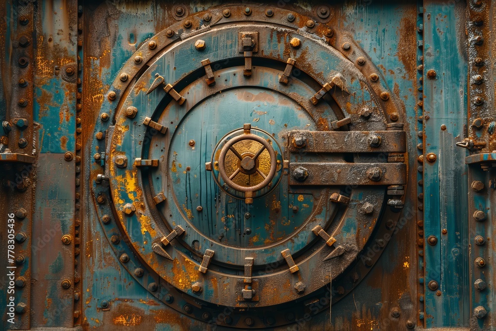 Obraz premium Rusting Vault Door