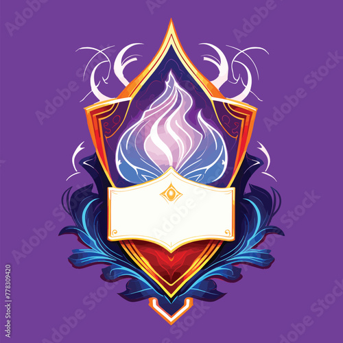 fantasy game card border element design