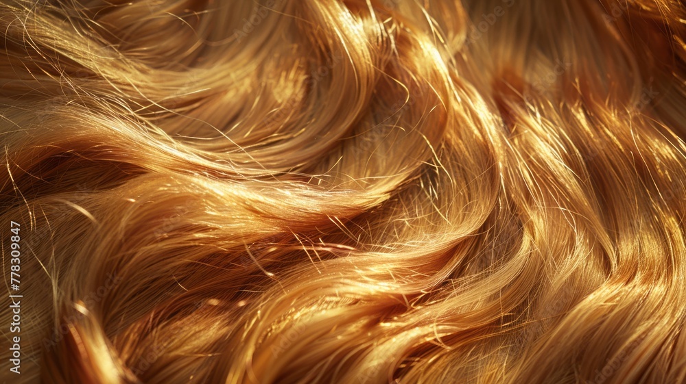 Rich golden hues enhance intricately woven locks in soft light Rich golden hues enhance intricately woven locks in soft light