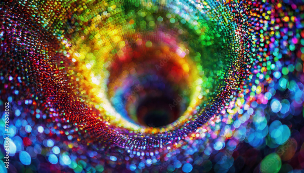 Obraz premium 四次元空間をイメージした抽象的なイラスト