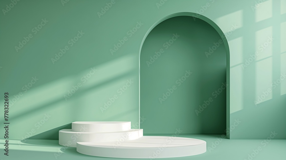 Podium mockup, abstract product exhibition podium background for product display, 3d render Podium mockup, abstract product exhibition podium background for product display, 3d render