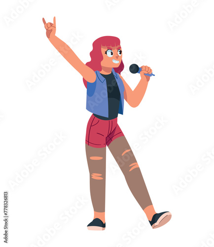 heavy metal singer woman