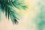 Exotic Oasis: Tropical Palm Leaves Paradise
