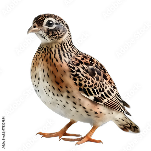 Pheasant, quail isolated on transparent PNG background