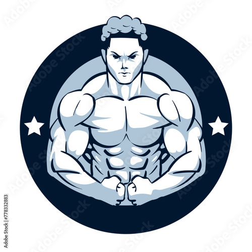 gym emblem bodybuilder © Jemastock