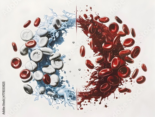 Contrasting Microscopic Structures of Beta-Thalassemia and Alpha-Thalassemia Blood Cells