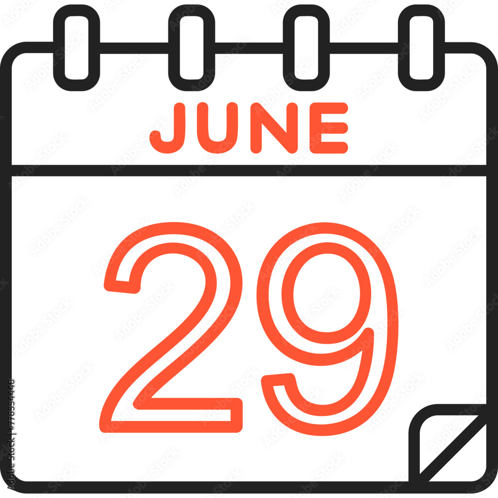 29 June Vector Icon Design 29 June Vector Icon Design