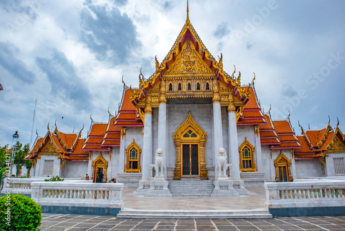 Benchamabophit Dusitvanaram (The Marble Temple) is a Buddhist temple in the Dusit district of Bangkok. photo