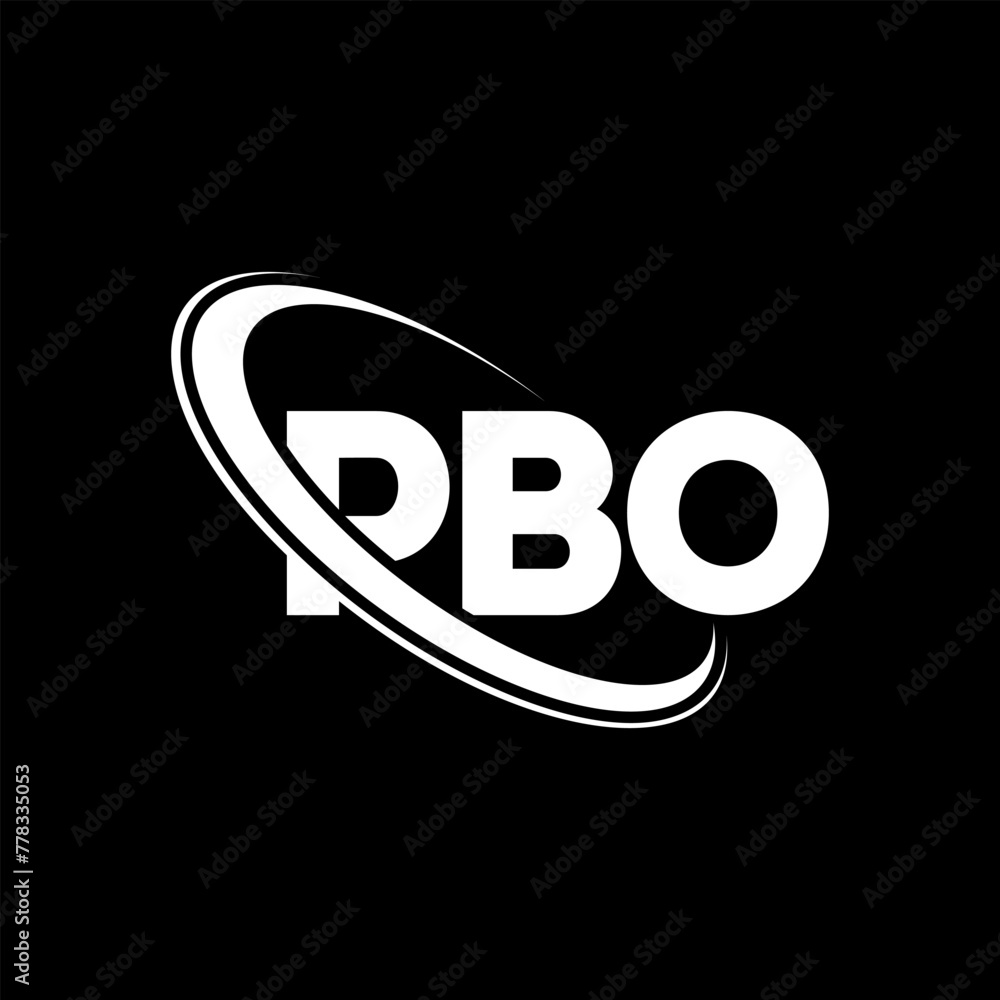 PBO logo. PBO letter. PBO letter logo design. Initials PBO logo linked ...