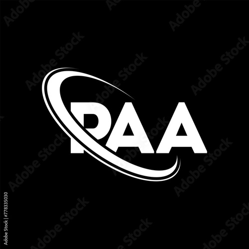 PAA logo. PAA letter. PAA letter logo design. Initials PAA logo linked with circle and uppercase monogram logo. PAA typography for technology, business and real estate brand.