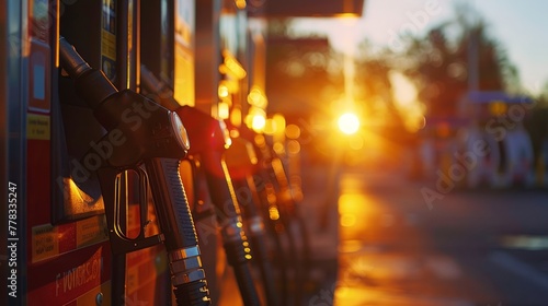 Refueling gas at a gas station, © ladaz