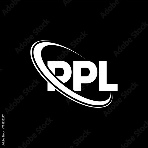 PPL logo. PPL letter. PPL letter logo design. Initials PPL logo linked with circle and uppercase monogram logo. PPL typography for technology, business and real estate brand.