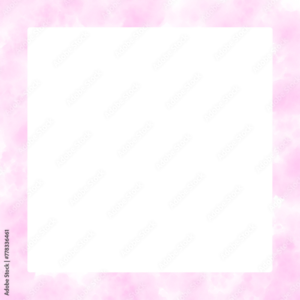 pink watercolor frame background