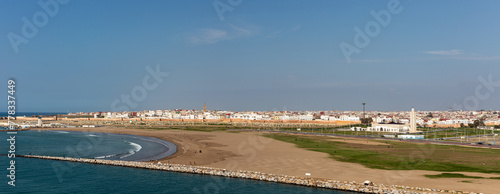 View to Atlantic ocean from the Rabat shore