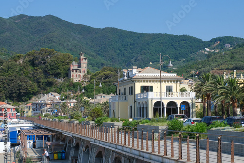 La cittadina di Moneglia in provincia di Genova, Liguria, Italia. photo