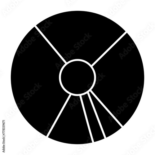 A beautiful design icon of disk

