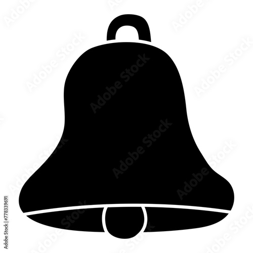 A colored design icon of bell

