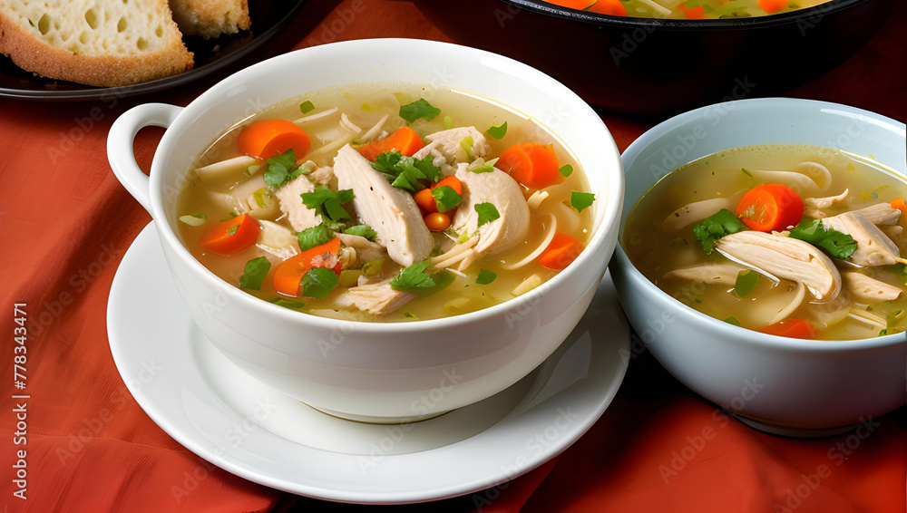 Sabor que Reconforta: Sopa de Pollo con Hierbas Sabor que Reconforta: Sopa de Pollo con Hierbas