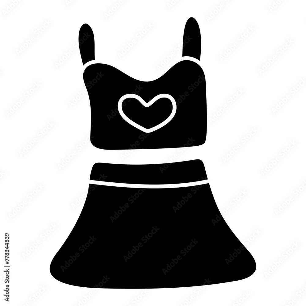 A beautiful design icon of dress
A beautiful design icon of dress