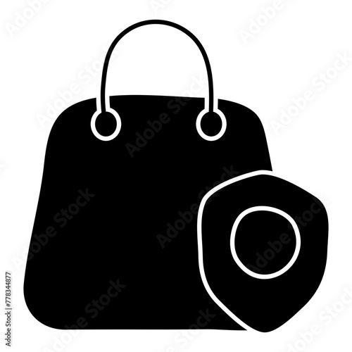 A beautiful design icon of shopping bag

