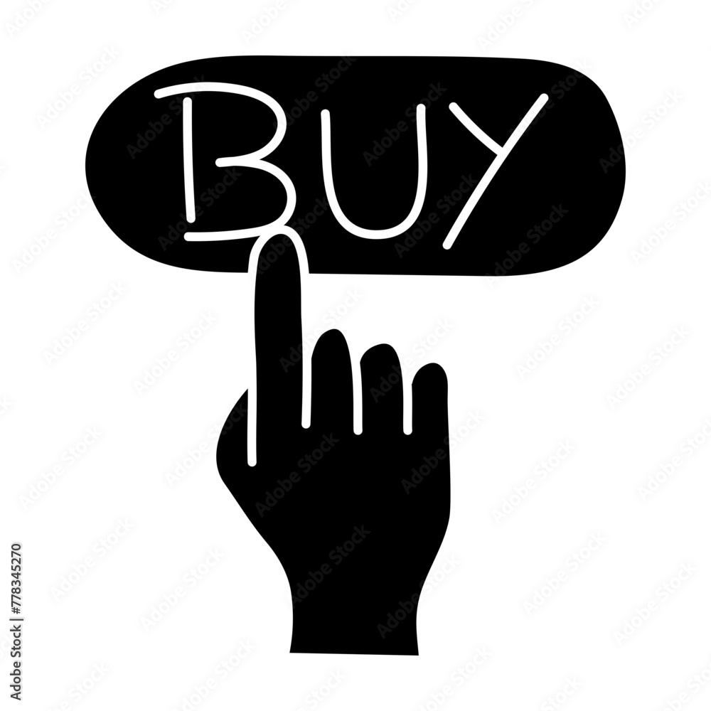 A solid design icon of buy
A solid design icon of buy