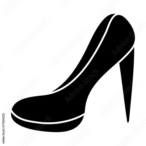 A trendy design icon of heel

