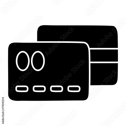 A beautiful design icon of credit card

