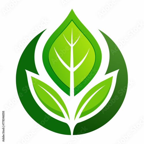 Green Leaf: Eco-Organization Logo
