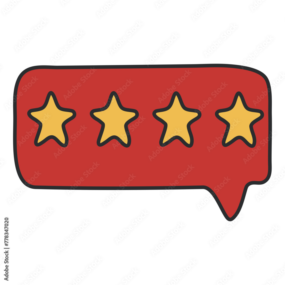 A flat design icon of customer review
A flat design icon of customer review