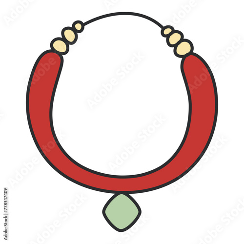 Tableau sur toile An icon design of necklace