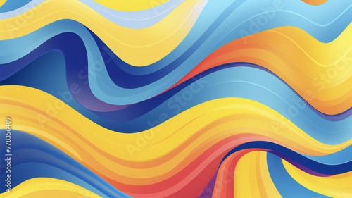 colorful abstract background design with yellow and blue stripes