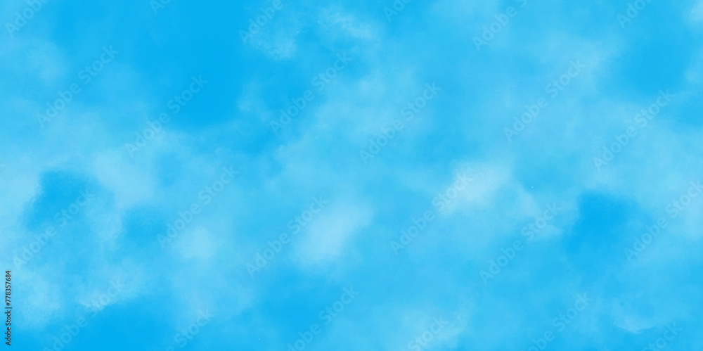 Fototapeta premium Blue sky with clouds. Sky Nature Landscape Background. The summer heaven is colorful clearing day Good weather. bright cloud cover in the sun calm clear winter air background. 