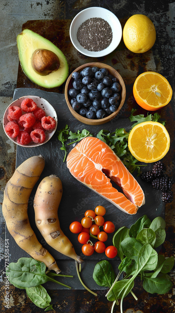 AntiRestless Legs Diet Visual, featuring foods that may help alleviate