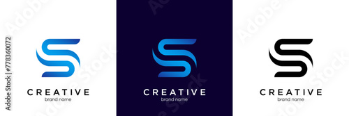 Letter S logo icon design template elements