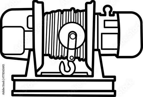 Winches Outline Icon 