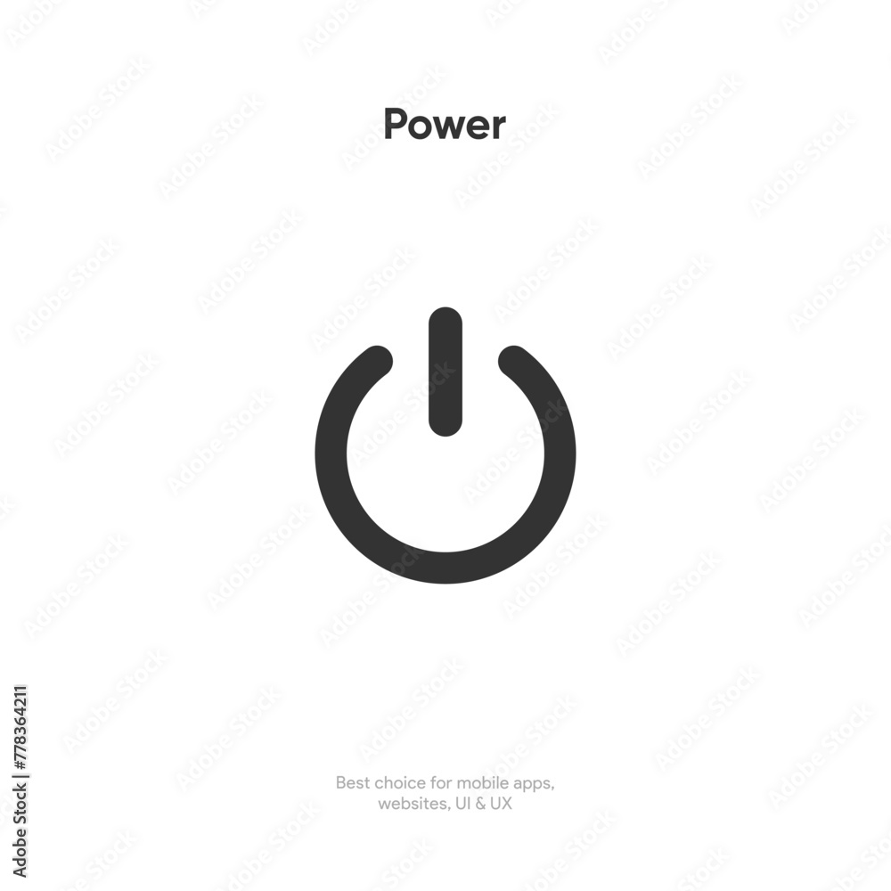 3d style circle start icon and power button push. Shut down symbol. On off icon for mobile app, website, UI UX. 3d style circle start icon and power button push. Shut down symbol. On off icon for mobile app, website, UI UX.