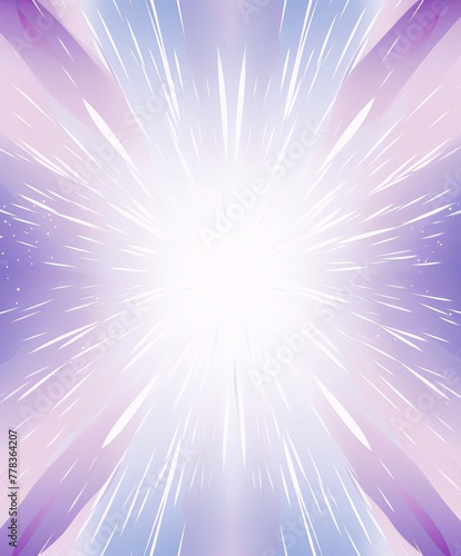 Purple and white radial burst background in anime and manga style