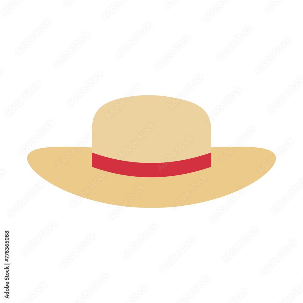 Womens beach hat. Fedora hat with red ribbon. Beach hat panama. Protect against sunstroke. Womens beach hat. Fedora hat with red ribbon. Beach hat panama. Protect against sunstroke.
