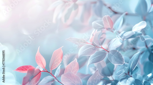 Delicate pastel background with flowers. Greeting card concept for wedding, mother's day or women's day. Spring composition with copy space.