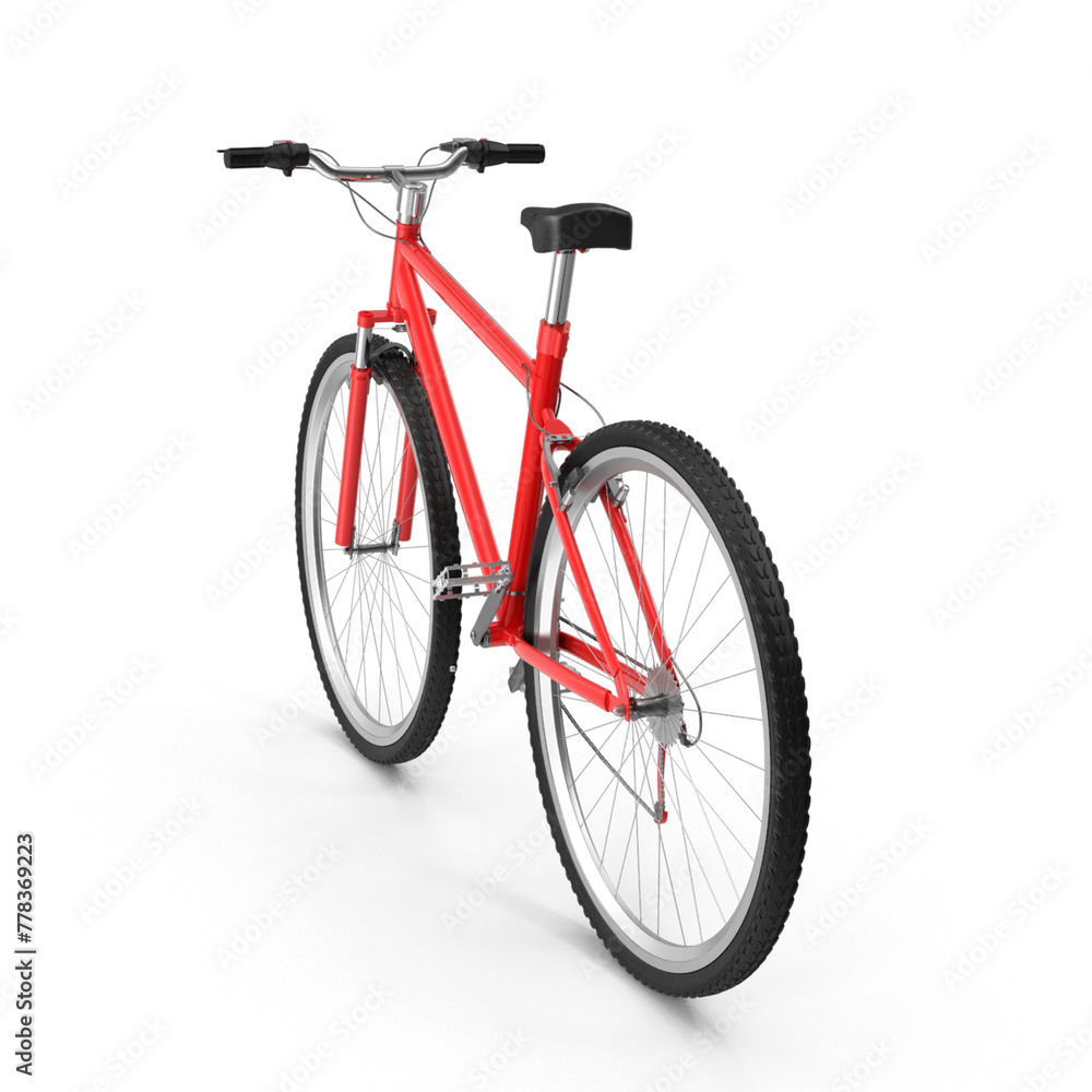 Fototapeta premium Highly Detailed Realistic Bicycle 3D Model PNG - Perfect for Urban Lifestyle and Cycling Projects