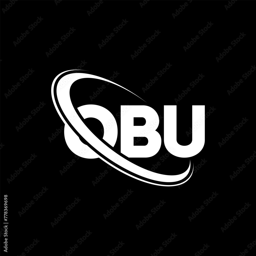 OBU logo. OBU letter. OBU letter logo design. Initials OBU logo linked ...