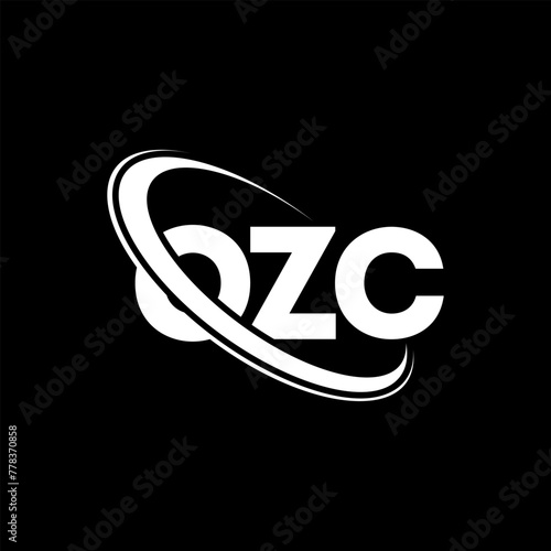 OZC logo. OZC letter. OZC letter logo design. Initials OZC logo linked with circle and uppercase monogram logo. OZC typography for technology, business and real estate brand. photo