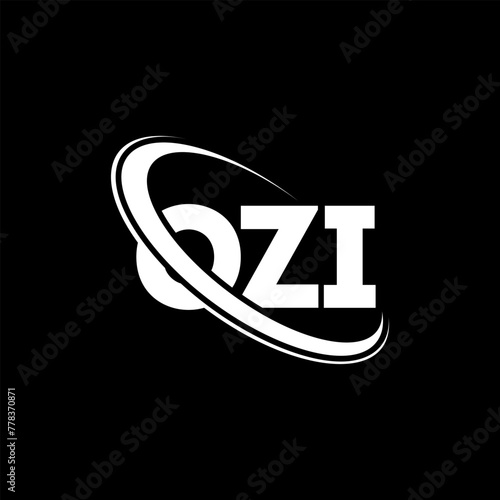 OZI logo. OZI letter. OZI letter logo design. Initials OZI logo linked with circle and uppercase monogram logo. OZI typography for technology, business and real estate brand. photo