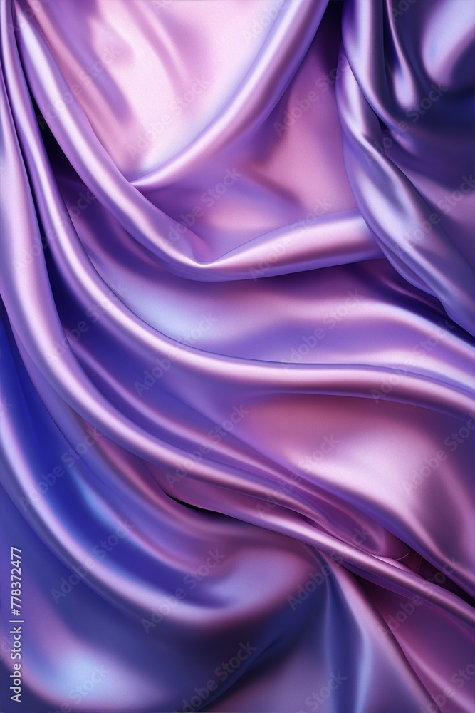 Fototapeta premium iridescent purple silk satin fabric with gentle folds