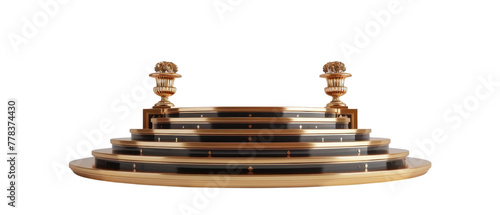 Modern stage isolated on transparent background