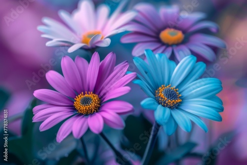 Colorful Flowers in Close-up